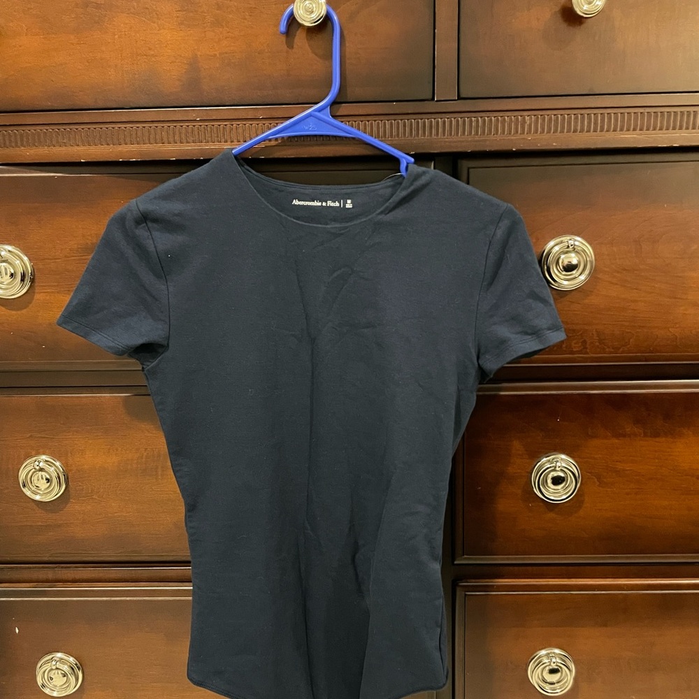 Abercrombie & Fitch Blue Crew Neck Bodysuit